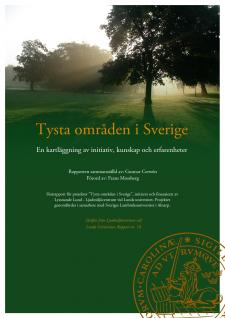 Cover image for Tysta områden i Sverige