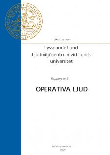 Cover image for Operativa ljud